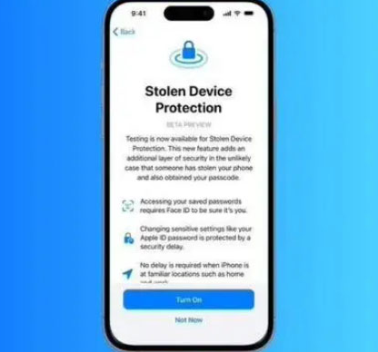 宕昌苹果授权维修店分享被盗设备保护功能开启方法 
