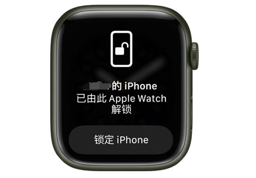 宕昌苹果手机维修分享用 AppleWatch 解锁配备面容 ID 的 iPhone方法 