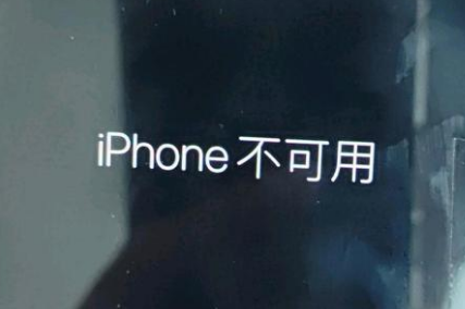 宕昌苹果服务网点分享锁屏界面显示“iPhone 不可用”如何解决 