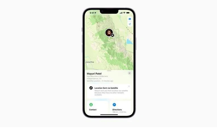 宕昌苹果14维修分享iPhone14系列中 FindMy功能通过卫星分享位置方法教程 