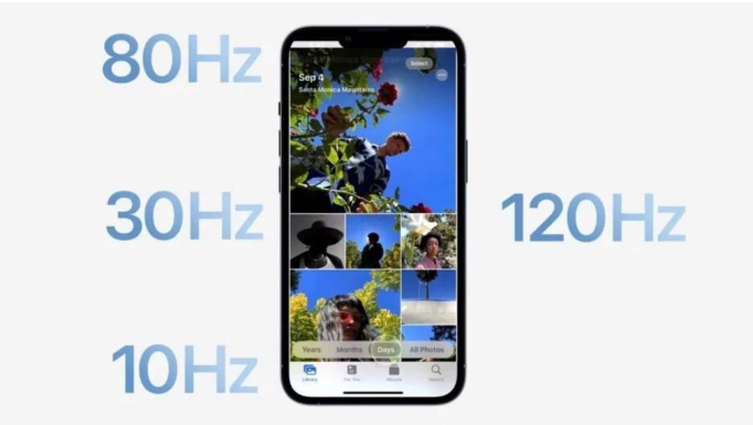 宕昌苹果14维修分享iPhone 14有高刷吗 