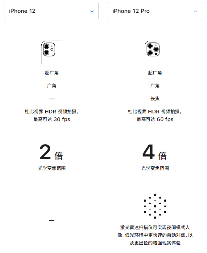 宕昌苹果手机维修分享苹果 iPhone 12 与 iPhone 12 Pro 选哪款 